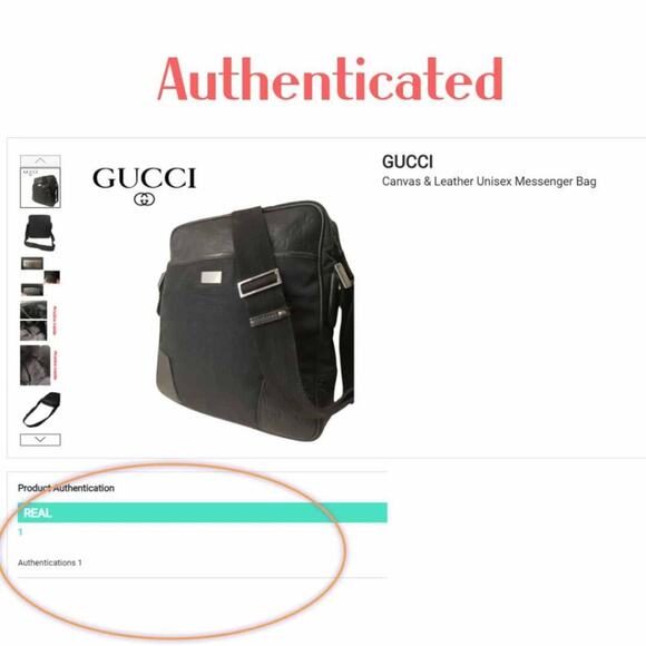 GUCCI Canvas & Leather Gucci Guccissima Unisex Messenger Bag Excellent Condition - Picture 13 of 13